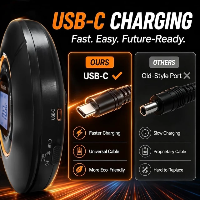 Alt view image 4 of 7 - Portable CD Player with Bluetooth Output, USB-C Rechargeable