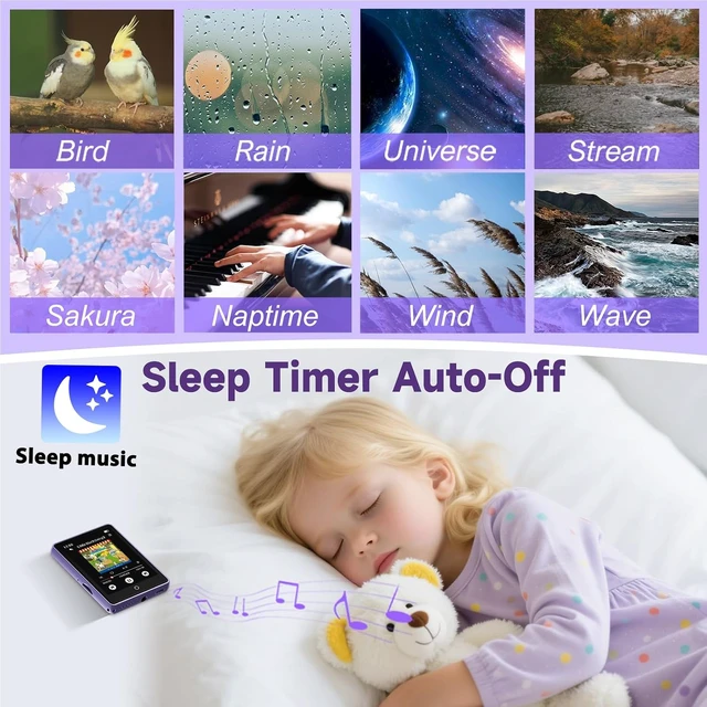 Alt view image 6 of 7 - 32GB MP3 Player with Bluetooth 5.3 Auto Reconnect, Zinc Alloy Frame
