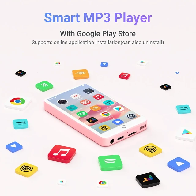 Alt view image 2 of 7 - 16GB MP3 Player with Bluetooth & WiFi, 4.0" IPS, Spotify Support
