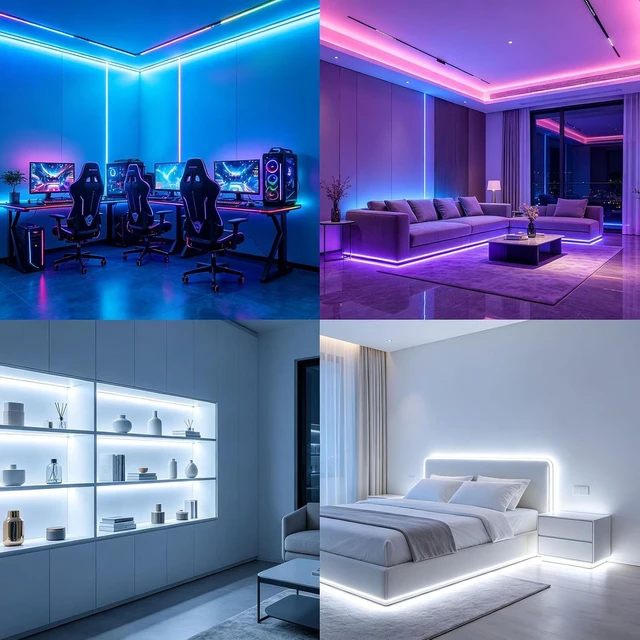Alt view image 7 of 7 - 32.8ft RGBW COB LED Strip, 6000K Cool White, 24V, 7840 LEDs Kit
