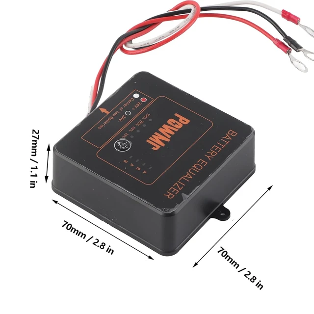 Alt view image 2 of 6 - Battery Voltage Balancer for 2 x 12V Solar System with Reverse Connection Protection
