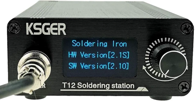 Alt view image 2 of 7 - T12 Soldering Iron Station with OLED STM32 Temperature Controller, Aluminum Alloy Case, 110V