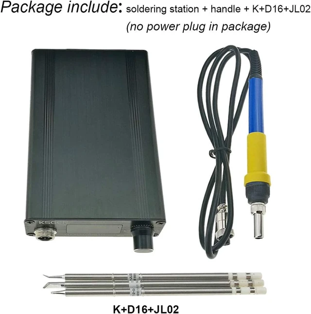 Alt view image 3 of 7 - T12 Soldering Iron Station with OLED STM32 Temperature Controller, Aluminum Alloy Case, 110V