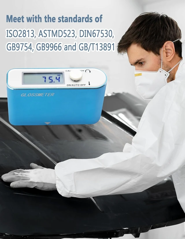 Alt view image 4 of 7 - 60° Gloss Meter Surface Tester for Metal, Ceramic & Building Material