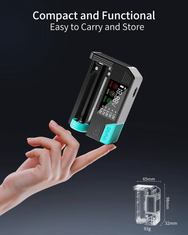Alt view image 7 of 7 - Magnetic Battery Tester for AA, AAA, C, D, 9V, Button, Ni-MH & Li-ion