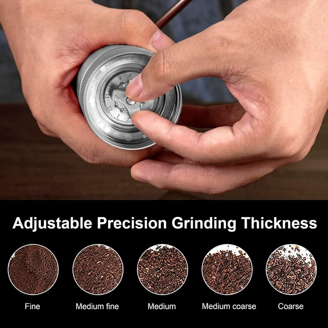Alt view image 5 of 7 - M6 Manual Coffee Grinder for Espresso, Pour Over, French Press & Moka
