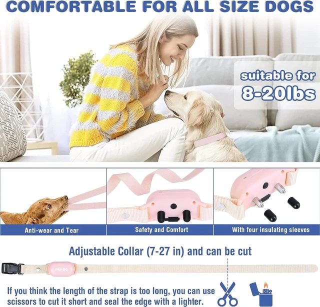 Alt view image 5 of 7 - Waterproof Dog Shock Collar with Remote, 1000FT, 3 Modes for 8-120 lb Dogs