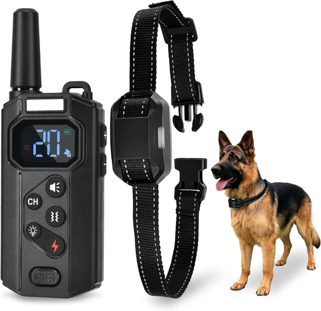 Main image of Dog Shock Collar with Remote, 3800FT for 8-120 lb Dogs