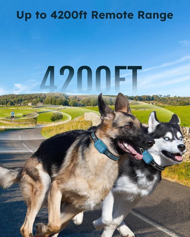 Alt view image 3 of 6 - 2-Pack Dog Shock Collar with Remote, 4200FT Range