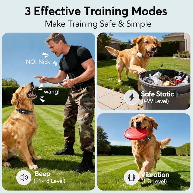 Alt view image 4 of 7 - 2-Pack Dog Shock Collar with Remote, 4500FT Range