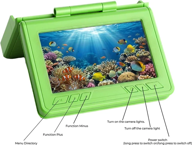 Alt view image 6 of 7 - Underwater Fishing Camera, 220° Ultra-Wide HD, 4.3" LCD, IR Night Vision, 100FT Cable & 5000mAh Battery