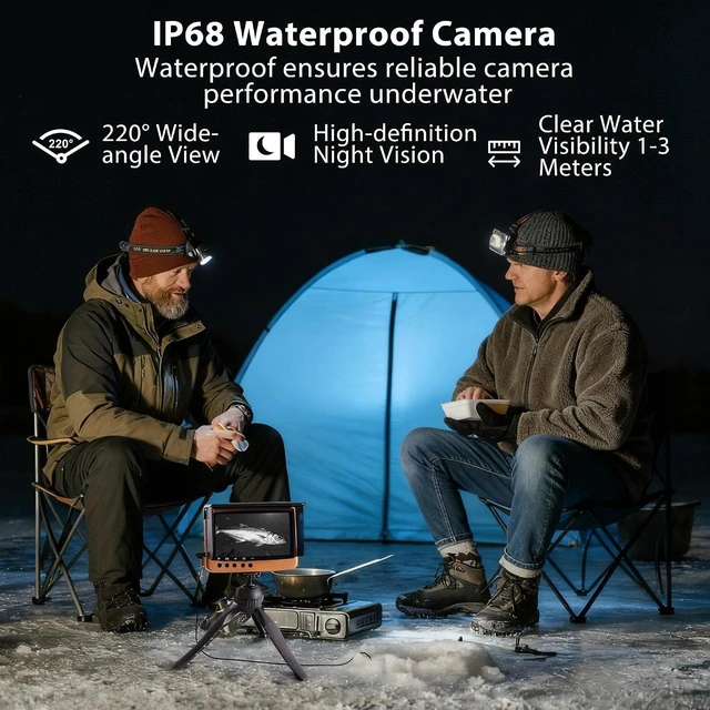 Alt view image 4 of 7 - 1080P HD Waterproof Underwater Fish Finder Camera for Lake & Sea