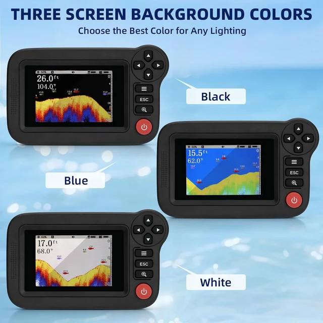 Alt view image 6 of 7 - Portable Castable Fish Finder for Kayak, Wireless Sonar Depth Finder