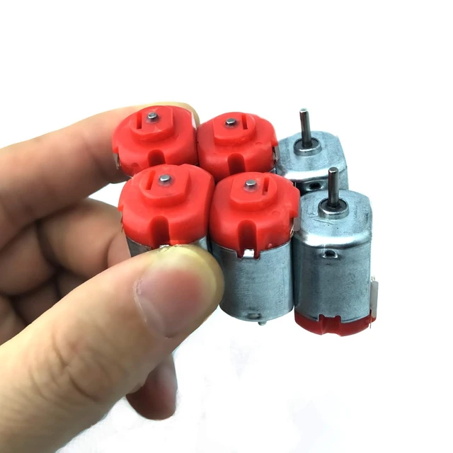 Alt view image 7 of 7 - 18-Set Mini Electric Hobby Motor Kit, 3V-12V 25000RPM with Propeller, Wheels & Battery Holders for DIY