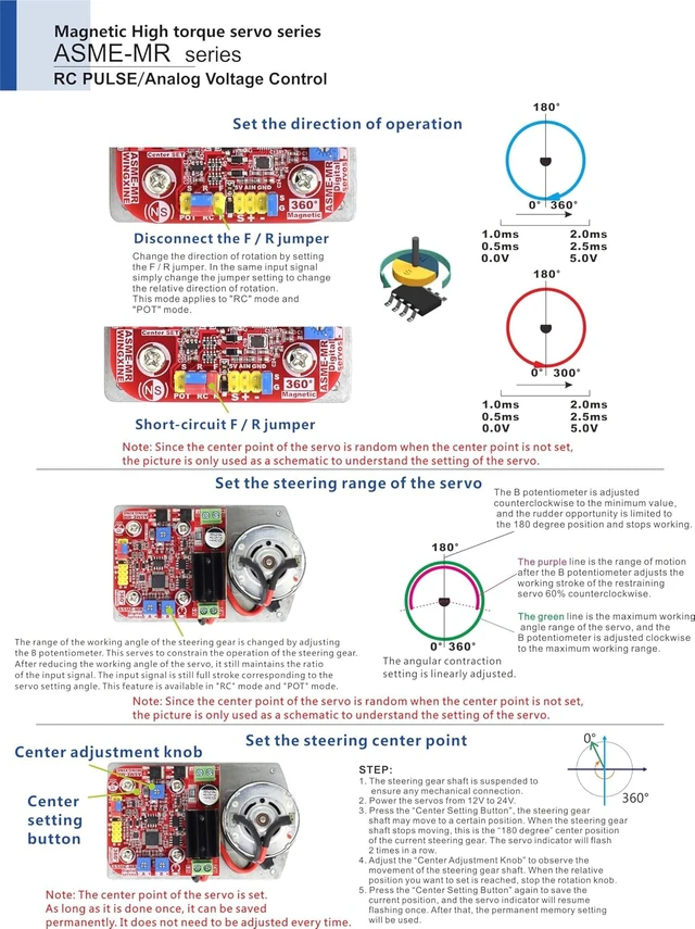 Alt view image 5 of 7 - ASME-MRB 380kg.cm Magnetic Encoding Digital Servo, 360°