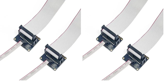 Main image of 2-Pack JTAG (2x10) to SWD (2x5) Adapter Board with IDC Ribbon Cable, 200mm