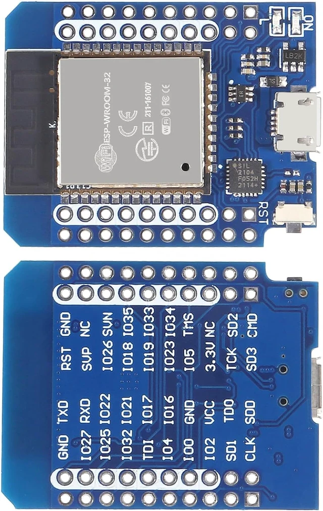 Alt view image 2 of 7 - 6-Pack ESP32 Mini D1 NodeMCU ESP-WROOM-32 WiFi Bluetooth Development Board