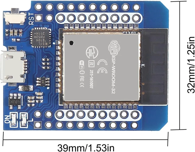 Alt view image 6 of 7 - 6-Pack ESP32 Mini D1 NodeMCU ESP-WROOM-32 WiFi Bluetooth Development Board