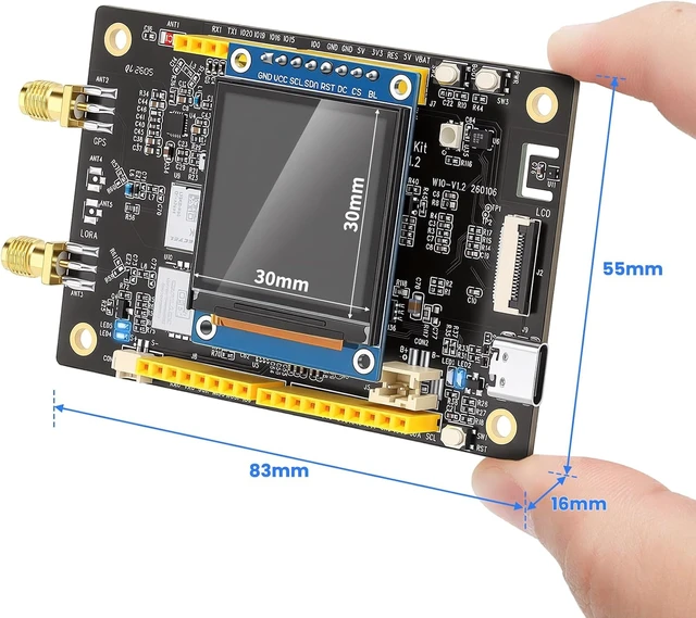 Alt view image 7 of 7 - 915MHz LoRa ESP32-S3 W10 AIoT Dev Kit with GPS, WiFi & Bluetooth, Meshtastic & LoRaWAN Compatible