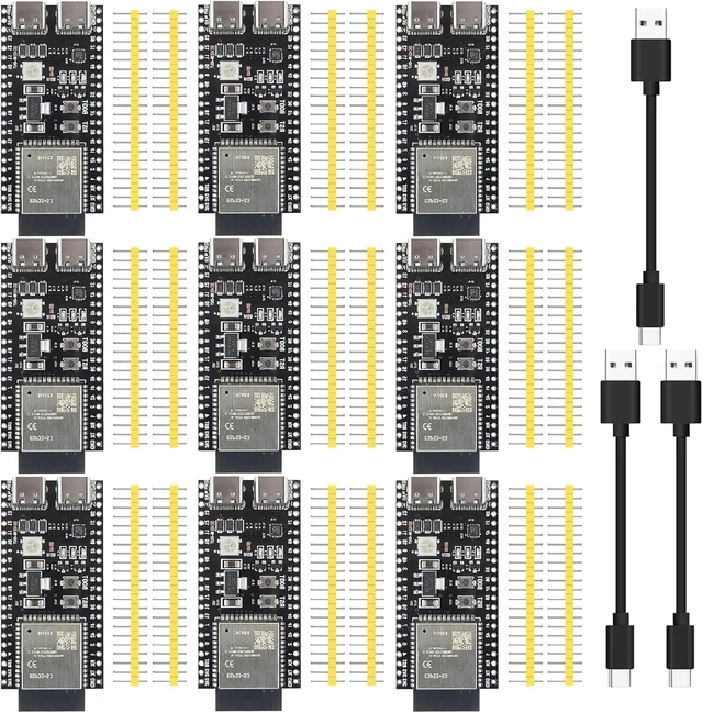 Main image of 9-Pack ESP32-S3 Development Board N16R8, 16MB Flash & 8MB PSRAM