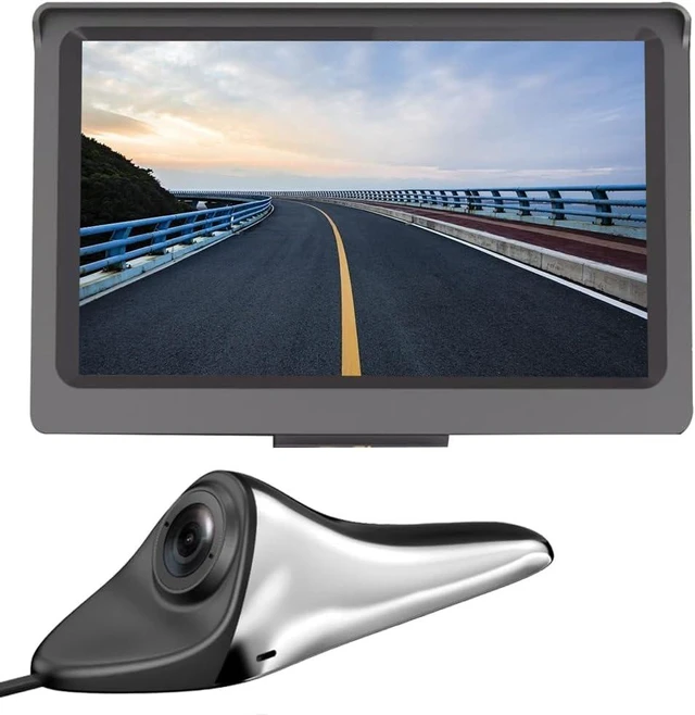 Main image of Car Blind Spot Display with HD Side View Camera & Rotatable Lens, Silver