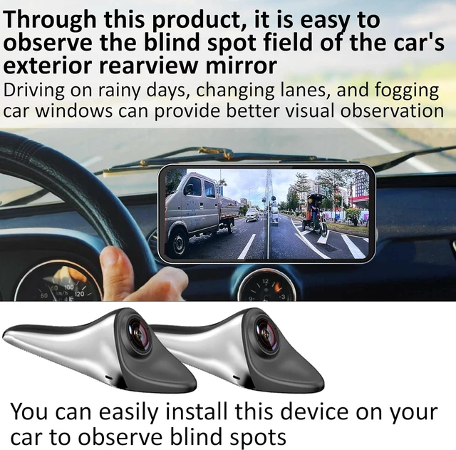 Alt view image 2 of 7 - Car Blind Spot Camera & Display System with HD Night Vision, BSM Monitoring & Driving Recorder
