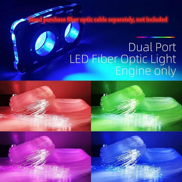 Alt view image 2 of 6 - RGBW Fiber Optic Light Engine Driver, Dual Port with Remote