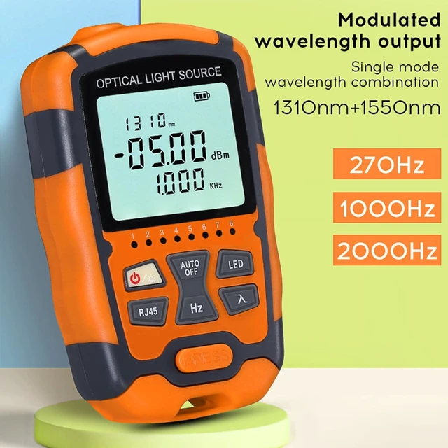 Alt view image 4 of 7 - Fiber Tester with M70 Optical Power Meter & M1315 Singlemode Light Source