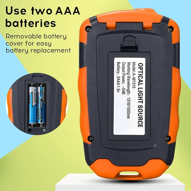 Alt view image 6 of 7 - Fiber Tester with M70 Optical Power Meter & M1315 Singlemode Light Source