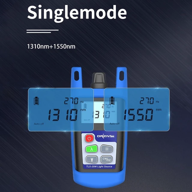 Alt view image 3 of 7 - TLS-25 Mini Optical Light Source, 2.5mm Universal, for 1310/1550nm Single Mode