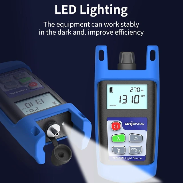 Alt view image 5 of 7 - TLS-25 Mini Optical Light Source, 2.5mm Universal, for 1310/1550nm Single Mode
