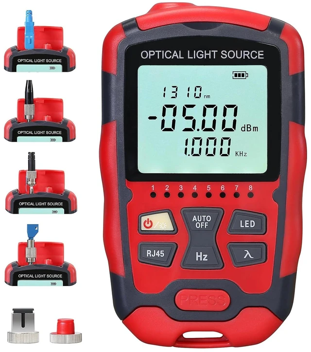 Main image of A-M1315 Optical Light Source, 1310/1550nm Single Mode with RJ45 Cable Tester, SC/FC/ST