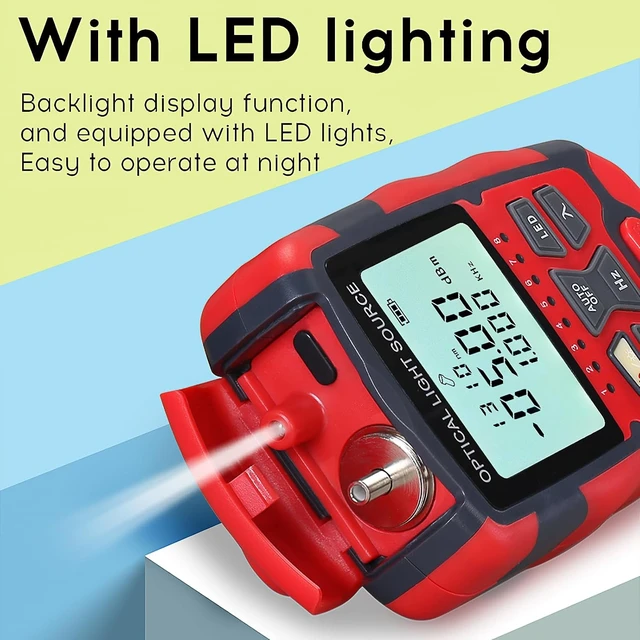 Alt view image 5 of 7 - A-M1315 Optical Light Source, 1310/1550nm Single Mode with RJ45 Cable Tester, SC/FC/ST