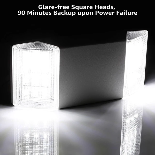 Alt view image 4 of 7 - 4-Pack LED Emergency Light with Battery Backup, White