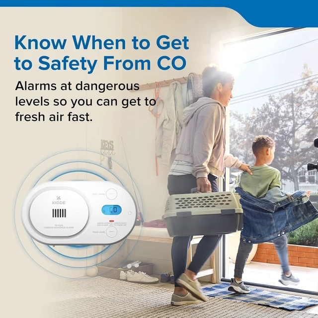 Alt view image 2 of 7 - Carbon Monoxide Detector, 10-Year Battery-Powered (COBD10)