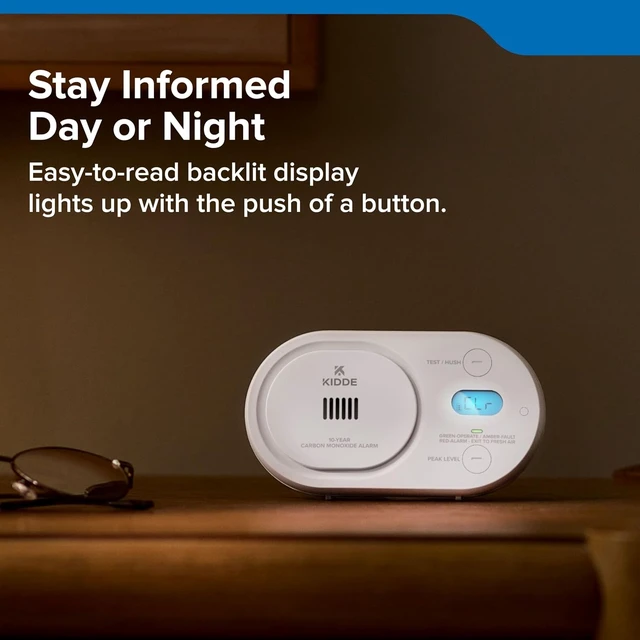 Alt view image 4 of 7 - Carbon Monoxide Detector, 10-Year Battery-Powered (COBD10)
