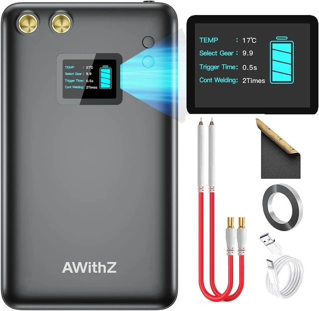 Main image of 11000mAh Mini Battery Spot Welder with 1.5" LCD, 99 Gears for 18650 Batteries