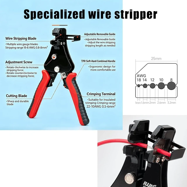 Alt view image 4 of 7 - 24-Pairs Solar Panel Connectors with Stripper & Crimping Tool Kit
