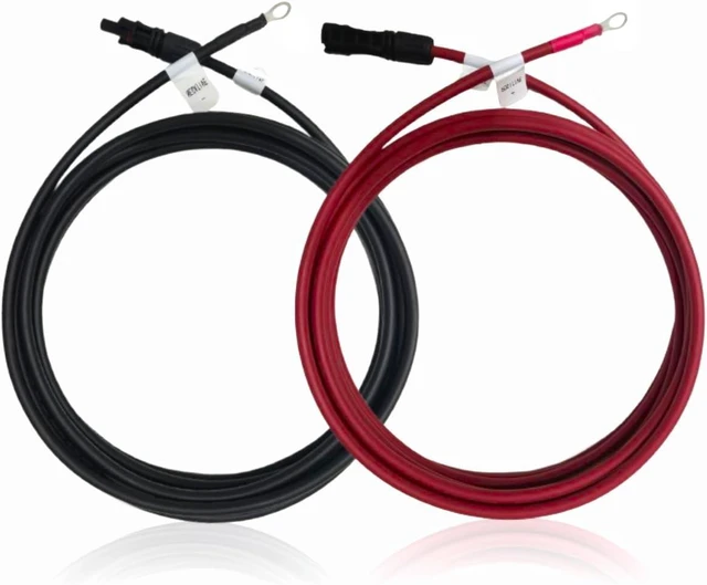 Main image of 20FT 8AWG Solar Panel Cable, MC4 to O-Ring Adapter for Solar Generator, Inverter & Battery Charger