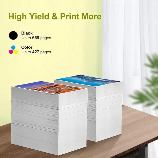 Alt view image 3 of 6 - PrintImpression 65XL Ink Cartridges Replacement for 65XL 65 XL for DeskJet 2622 2655 3752 3758 2652 3722 3723 Envy 5058 5052 5055 Printer (1 Black, 1 Color)