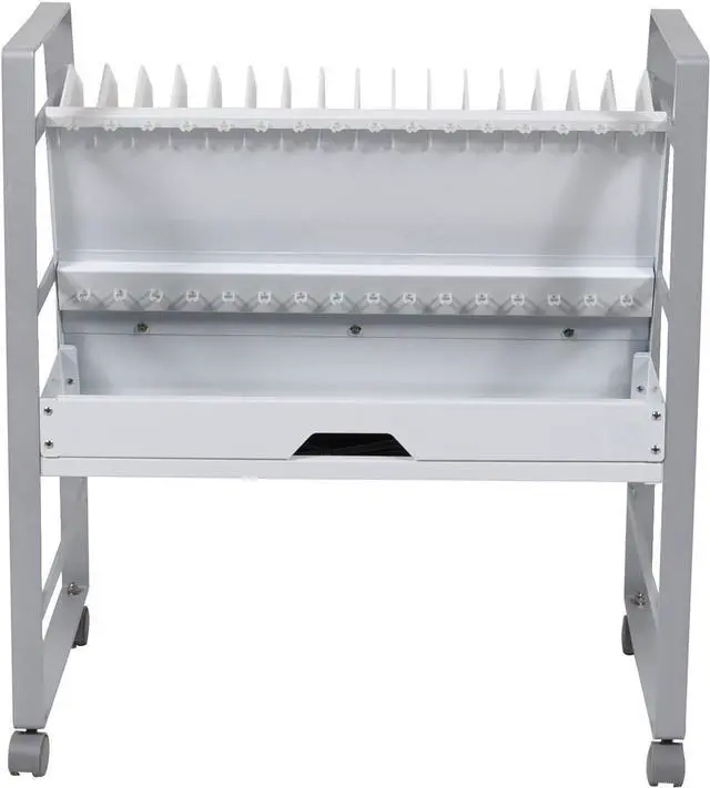 Alt view image 3 of 7 - 16 Tablet/Chromebook Open Charging Cart -