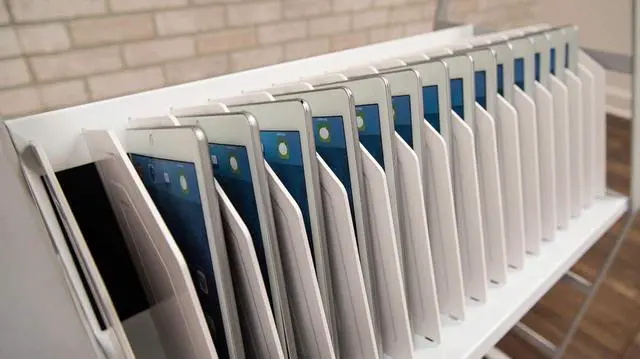 Alt view image 6 of 7 - 16 Tablet/Chromebook Open Charging Cart -