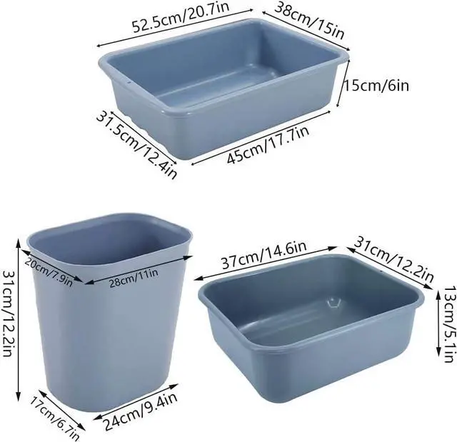 Alt view image 3 of 6 - Storage Cart 3 Tier Heavy Duty Commercial Grade Utility Cart,Dish Cart for Restaurant,Multi-Function Mobile Shelving Unit Organizer for Hotel,Restaurant,Kitchen,Laundry Room(Size : 88 * 46.5 * 94 cm)