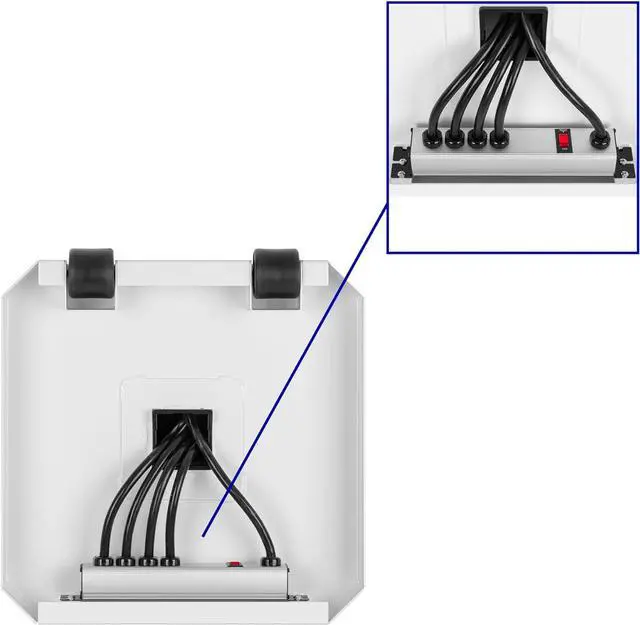 Alt view image 7 of 7 - PowerPro Charging Station | Mobile Power Tower for Multiple Devices | No Assembly Charging Tower with 8 USB-A Ports & 8 AC Outlets | UL Safety-Certified Charging for Schools & Businesses