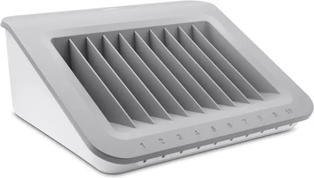 Main image of Charging Station For Laptops - Charging Station For Classroom Organization W/ Surge Protection & Cable Management - Up To 10 Devices Including iPads, Samsung Tablets, Chromebooks & More