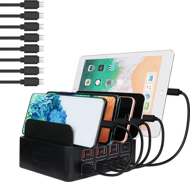 Alt view image 2 of 7 - 16 Ports Wall Charger,200W (12 USB Port+4 USB-C Port) Charger,Multiple Charging Station Desktop Compatible with iPhone 15,iPhone 14, iPhone 13, iPhone 12,Samsung,LG,Sony,Work with Any USB Devices