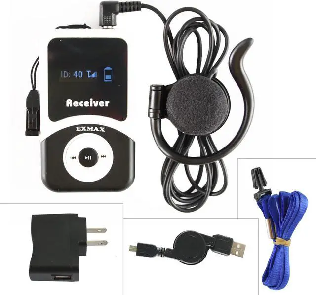 Main image of ATG-100R 195mHz Receiver Earphone for Wireless Tour Guide System ATG-100T Transmitter Church Translation Simultaneous Interpretation Teaching Conference Travel (Only 1 Receiver)