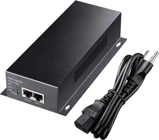 Alt view image 7 of 7 - 90 Watts Gigabit PoE++ Injector, 10/100/1000Mbps PoE Adapter, 90W / 60W / 30W / 15.4W PoE Power Budget, PoE/PoE+ / PoE++ Adapter, IEEE 802.3af / 802.3at / 802.3bt Compliant, 48V ~ 52V (POE350)