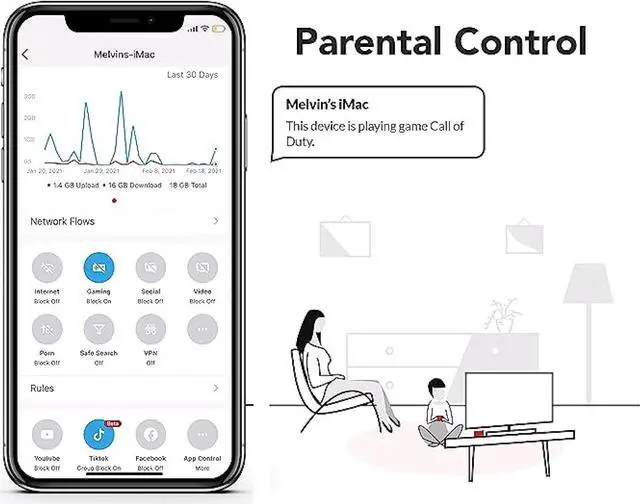Alt view image 7 of 7 - Firewalla: Cyber Security Firewall for Home & Business, Protect Network from Malware and Hacking | Smart Parental Control | Block Ads | VPN Server and Client | No Monthly Fee (Purple SE)