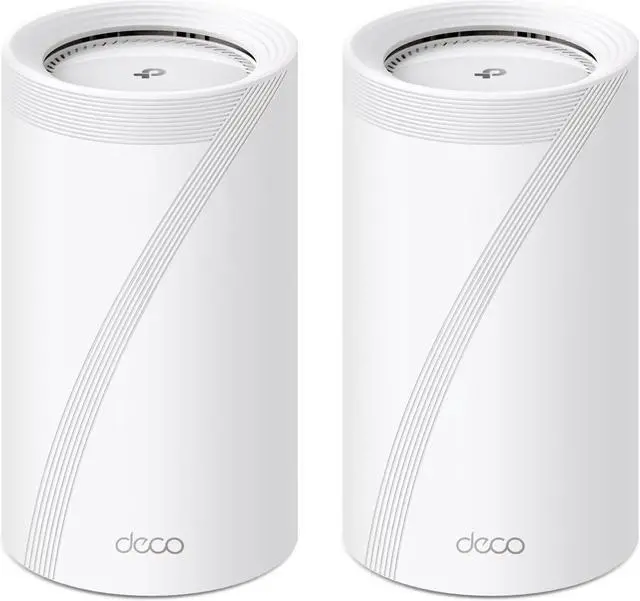 Main image of TP-Link Tri-Band WiFi 7 BE22000 Whole Home Mesh System (Deco BE85) | 12-Stream 22 Gbps 2× 10G + 2.5G Ports Wired Backhaul, 8× High-Gain Antennas VPN, AI-Roaming, 4×4 MU-MIMO, HomeShield(2-Pack)